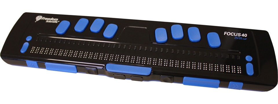 Photo of the Focus 40 Blue 1st Generation 40-Cell Braille Display for $1,195.00 USD Each - Flying Blind, LLC Online Store