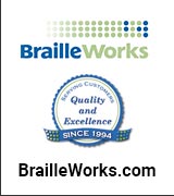 Braille Works logo.